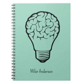 Brain Lamp - Creative Thinking Notebook- Mapping Anteckningsbok