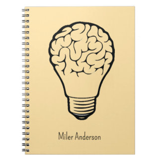 Brain Lamp - Creative Thinking Notebook- Mapping Anteckningsbok