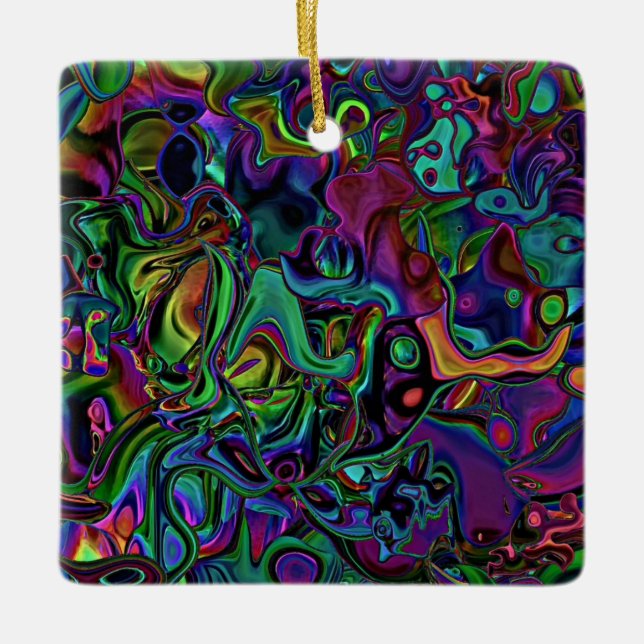 Brain Melt Ceramic Ornament (Framsida)