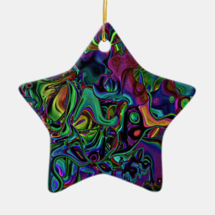 Brain Melt Ceramic Ornament