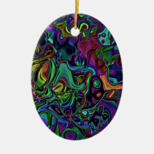 Brain Melt Ceramic Ornament