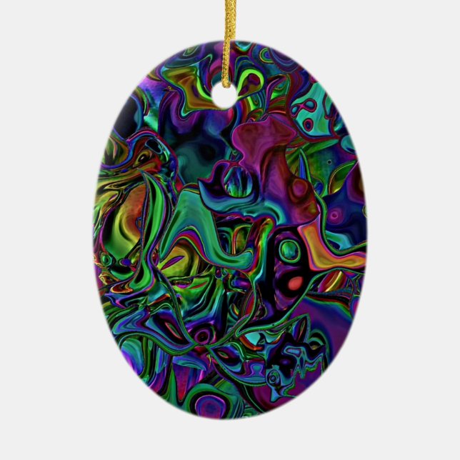 Brain Melt Ceramic Ornament (Framsidan)