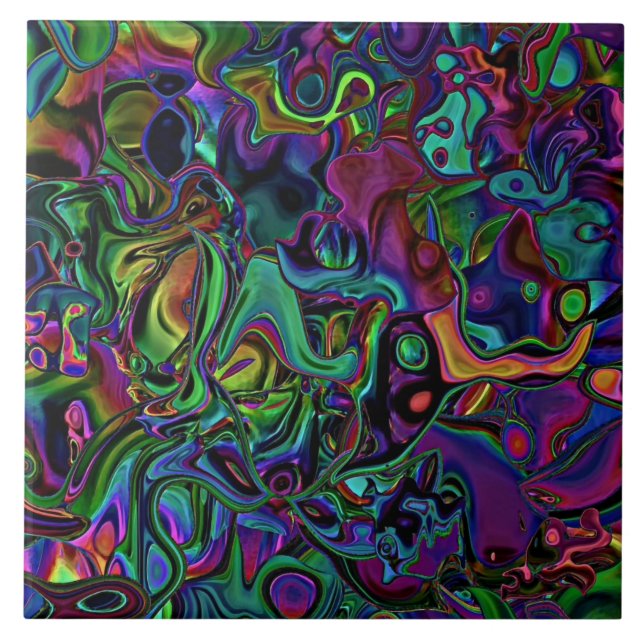 Brain Melt Ceramic Tile Kakelplatta (Framsidan)