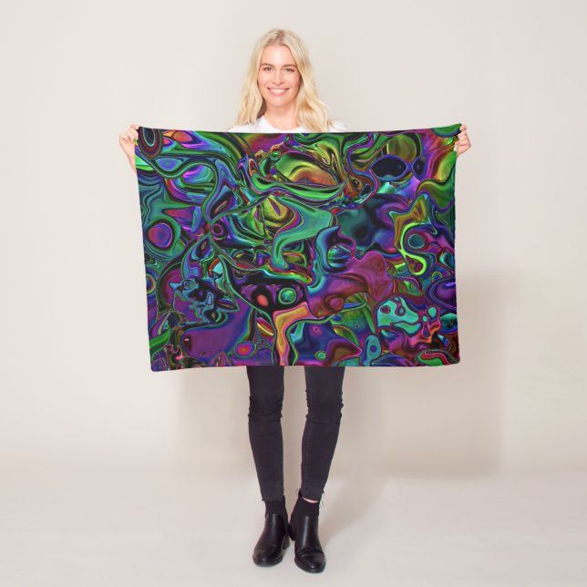 Brain Melt Fleece Blanket (På plats)