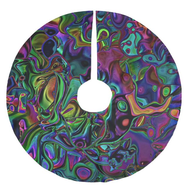 Brain Melt Julgransmatta Borstad Polyester (Framsidan)