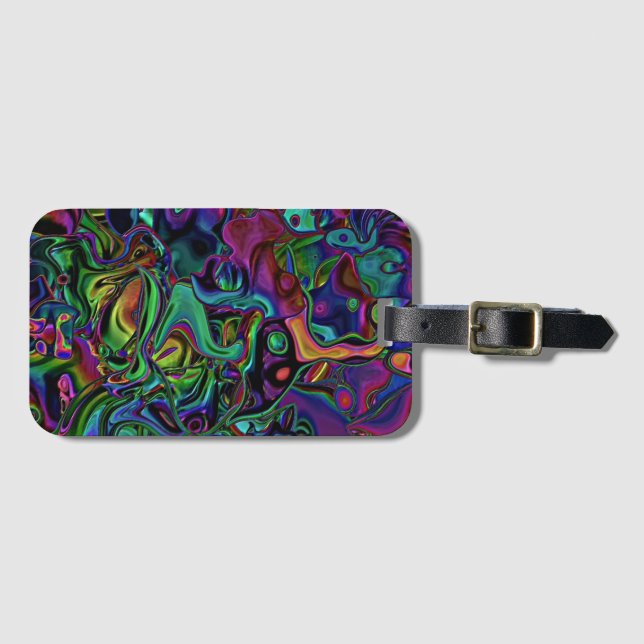 Brain Melt Luggage Tag Bagagebricka (Framsida horisontal)