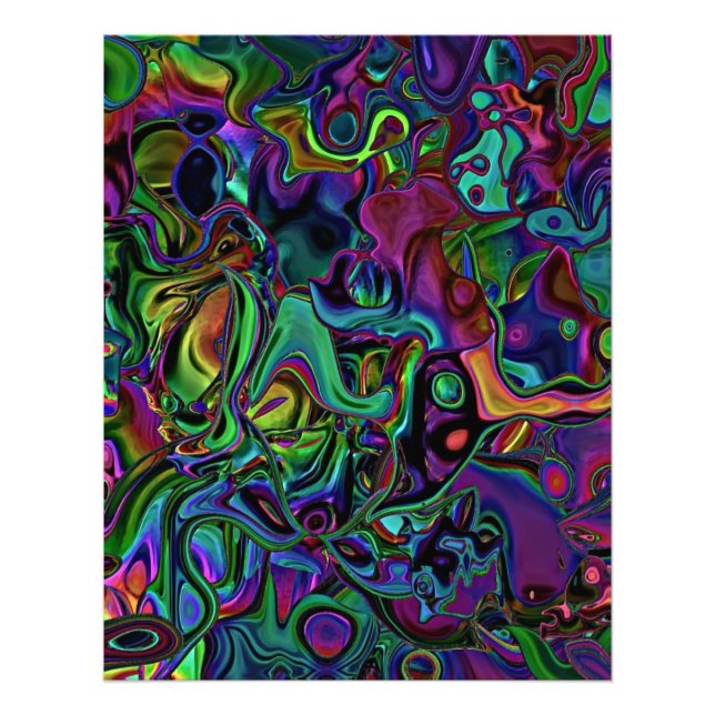 Brain Melt Photo Print Fototryck (Framsidan)