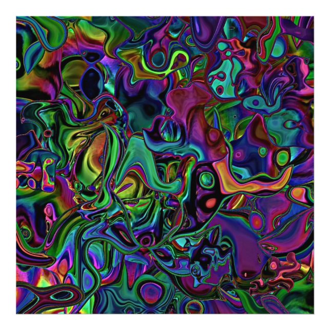 Brain Melt Photo Print Fototryck (Framsidan)