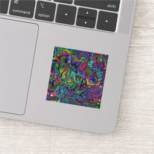 Brain Melt Sticker Klistermärken