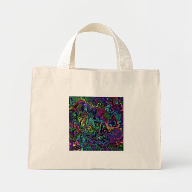 Brain Melt Tote Bag Mini Tygkasse (Framsidan)
