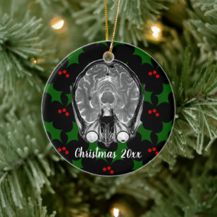 Brain MRI jul Julgransprydnad Keramik