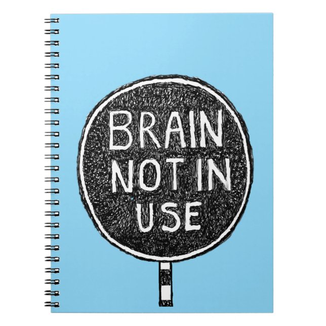 Brain Not in Använda: Anteckningsbok (Framsidan)