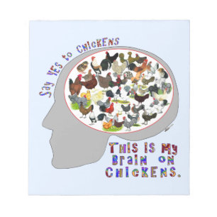 Brain On Chickens Anteckningsblock