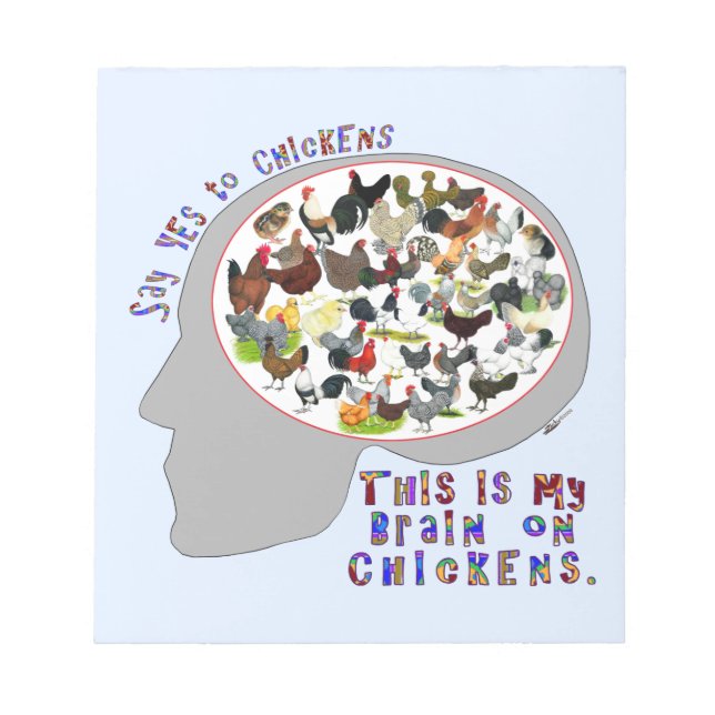 Brain On Chickens Anteckningsblock (Framsida)