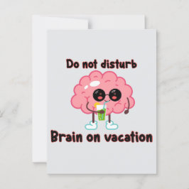 Brain on Vacation Vykort