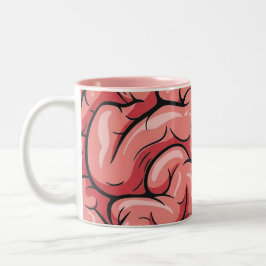 Brain Pattern Coffee Mug Två-Tonad Mugg