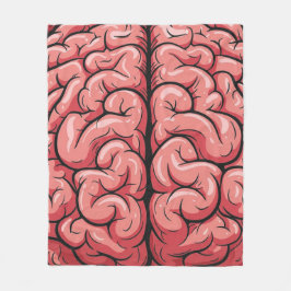 Brain Pattern Fleece Blanket
