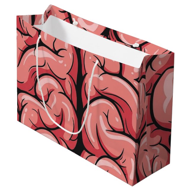 Brain Pattern Gift Bag  (Framsidan Vinklad)