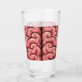 Brain Pattern Glass Cup Glaskopp