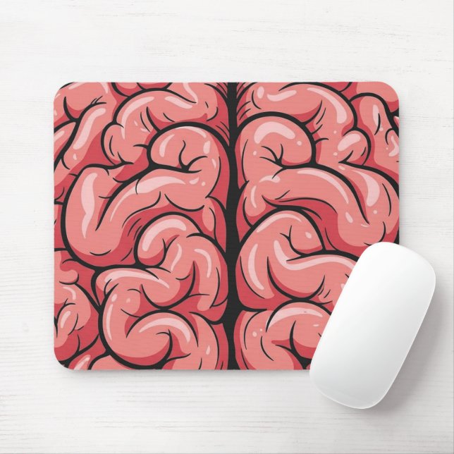 Brain Pattern Mousepad Musmatta (Med mus)