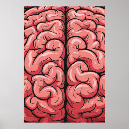 Brain Pattern Poster