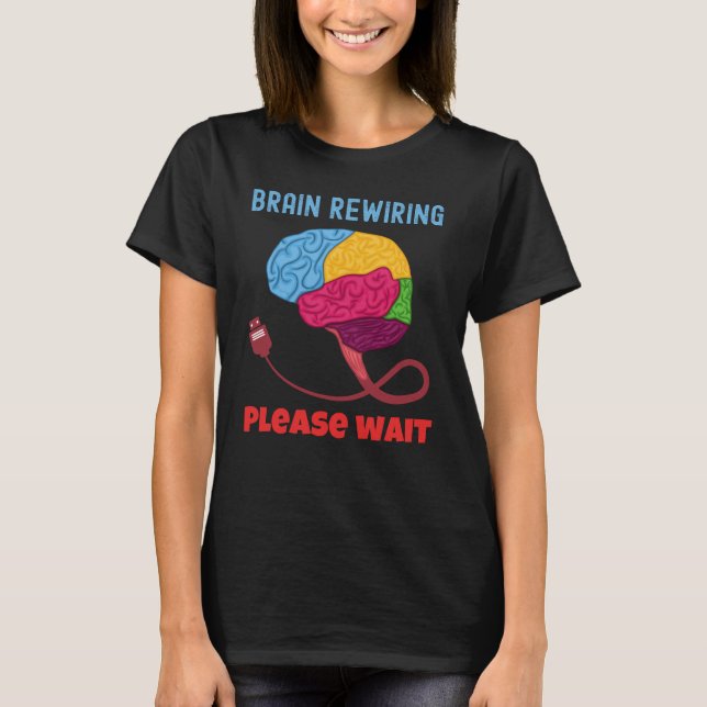 Brain Rewif Vänta på Student Lärare ALS T Shirt (Framsida)