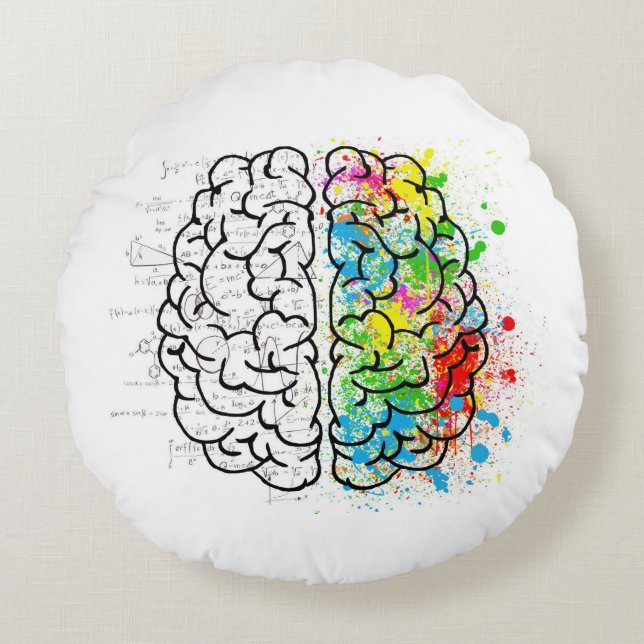 Brain Rund Kudde (Framsidan)