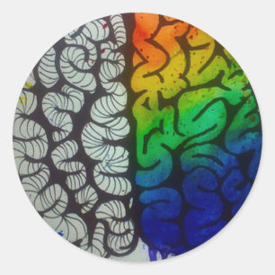 Brain Runt Klistermärke