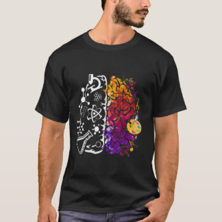 Brain Science Funny Art T- T Shirt