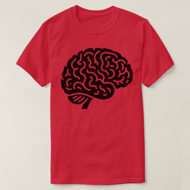 Brain Silhouette T Shirt (Design framsida)