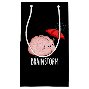 Brain Storm Funny Anatomy Pun Mörk BG