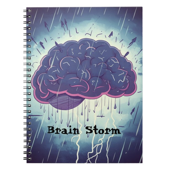 Brain Storm Spiral bärbar dator Anteckningsbok (Framsidan)