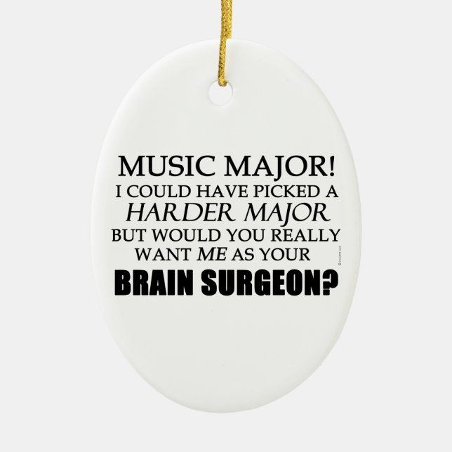Brain Surgeon Ceramic Ornament (Framsidan)