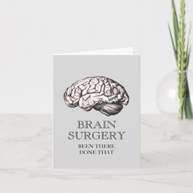 Brain Surgery har utförts så roligt Kort (Framsida)