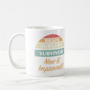 Brain Survivor Humor Kaffemugg