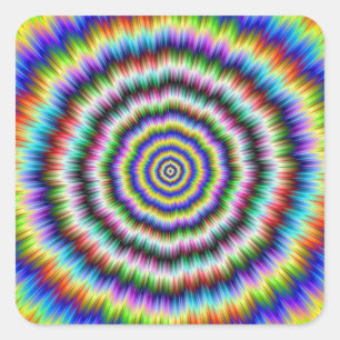 Brain Teaser Fyrkantigt Klistermärke