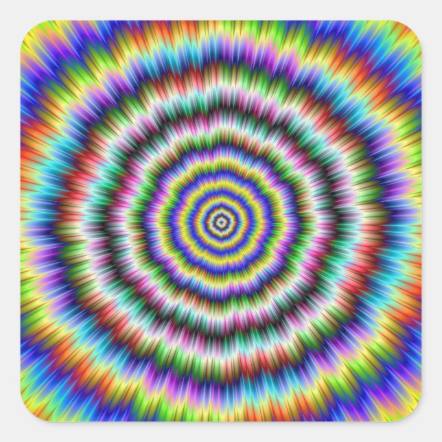 Brain Teaser Fyrkantigt Klistermärke (Framsida)