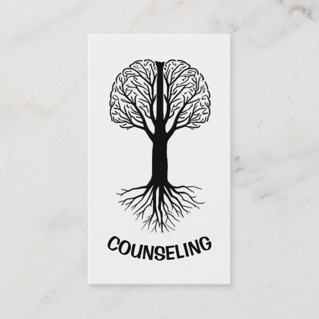 Brain Träd med rötter Visitkort (Framsida)