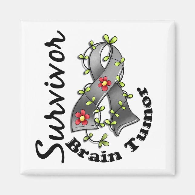 Brain Tumor Survivor 15 Magnet (Framsidan)