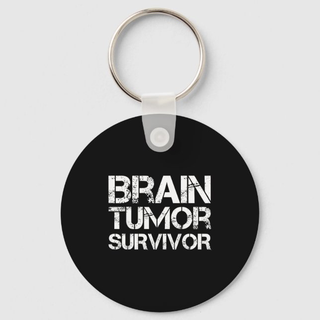Brain Tumor Survivor For Brain Cancer Awareness Da Nyckelring (Framsida)