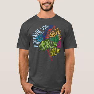 Brain Typography Ord Bubble RN Neuroscience Nurse T Shirt