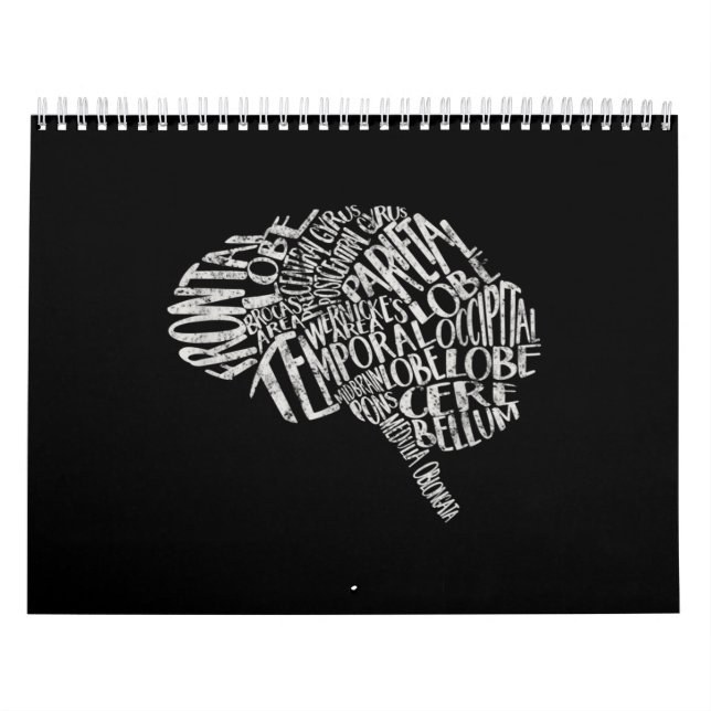 Brain Typography RN Neuroscience Kalender (Omslag)