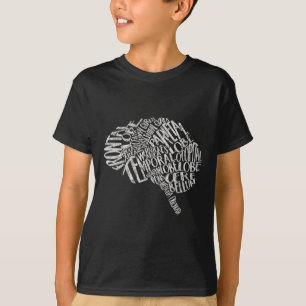 Brain Typography Rn Neuroscience Nurse Neurolog is T Shirt