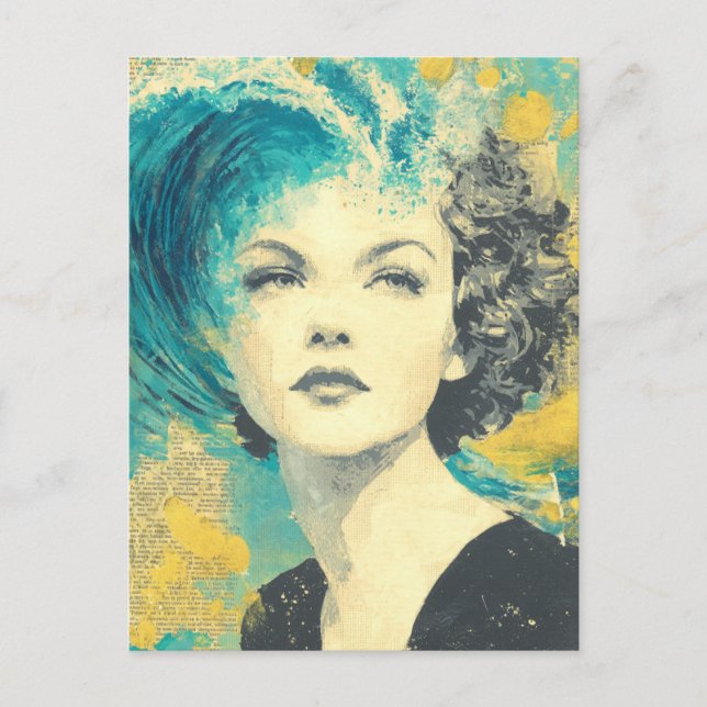 Brain Vågar Collage Vykort (Framsida)