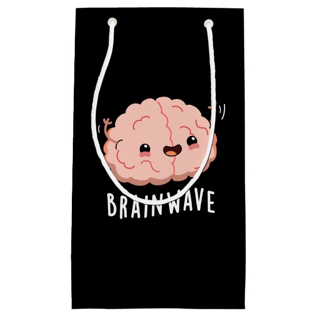 Brain Wave Funny Anatomy Pun Mörk BG (Framsidan)