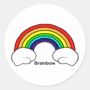 Brainbow Runt Klistermärke