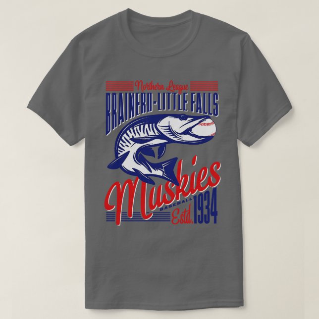 Brainerd Little Falls Muskies T Shirt (Design framsida)