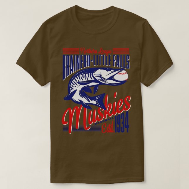 Brainerd Little Falls Muskies T Shirt (Design framsida)