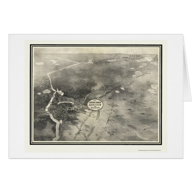 Brainerd panorama- karta för MN - 1914 Hälsningskort (Framsidan Horizontal)