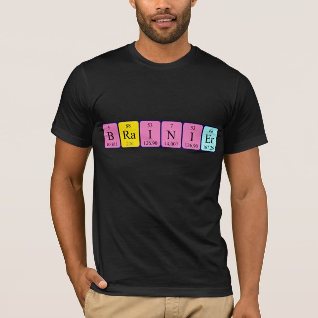 Brainier Perifer bord namn-skjorta T Shirt (Framsida)